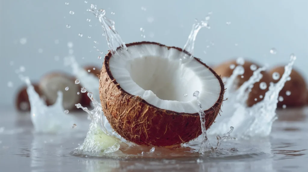 coconut-splashing-water